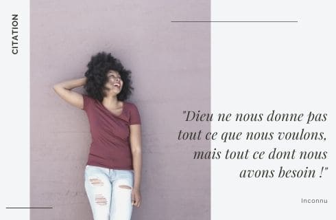 Citation sur nos besoins