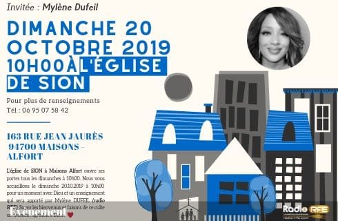 Le Dimanche 22 octobre  2019 - Nous vous invitons à Maisons-Alfort avec Mylène DUFEIL 