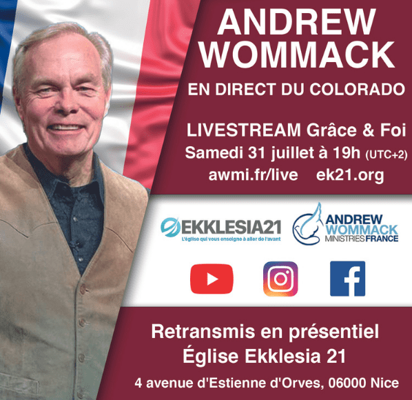 ANDREW WOMMACK en direct  live LE 31 Juillet 2021 à 19h00